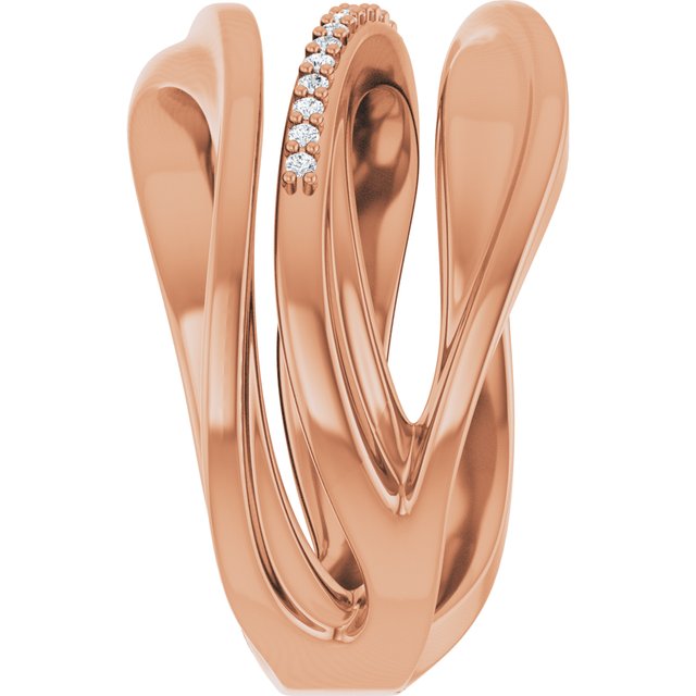 .07 CTW Natural Diamond Freeform Ring