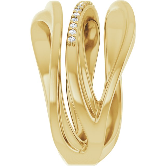 .07 CTW Natural Diamond Freeform Ring