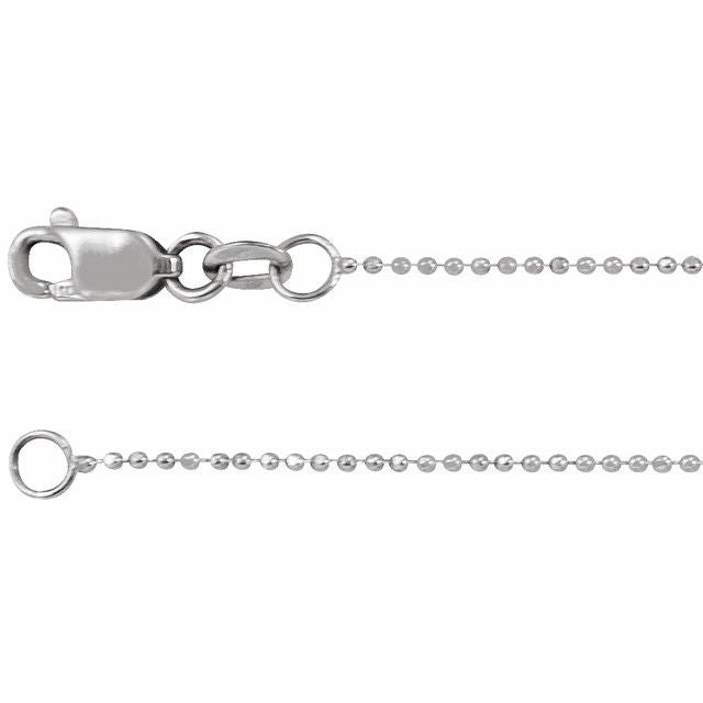 14K White (18")