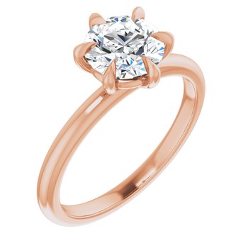 Round Solitaire Engagement Ring