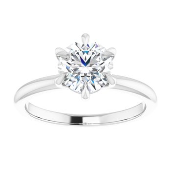 Round Solitaire Engagement Ring
