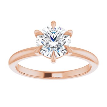 Round Solitaire Engagement Ring