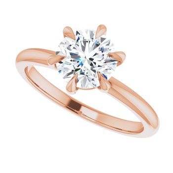 Round Solitaire Engagement Ring