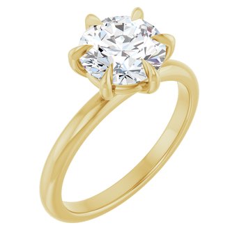 Round Solitaire Engagement Ring