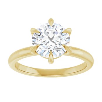 Round Solitaire Engagement Ring