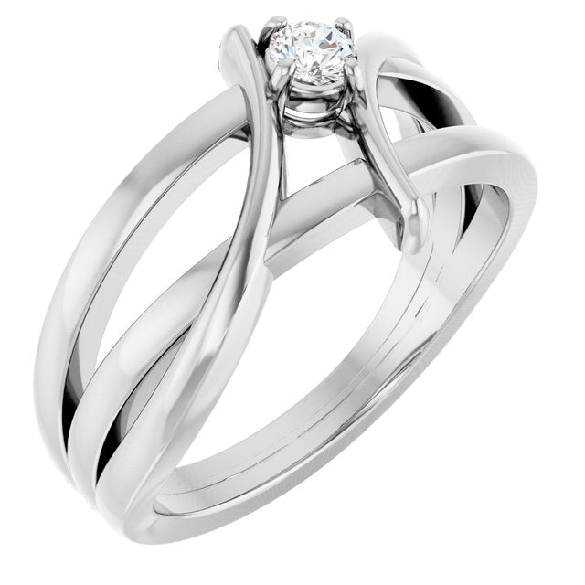 18K White