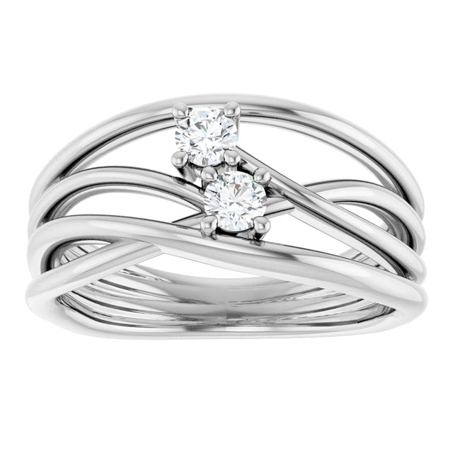 14K White