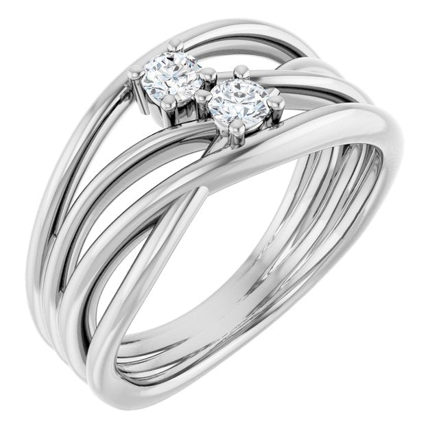 18K White