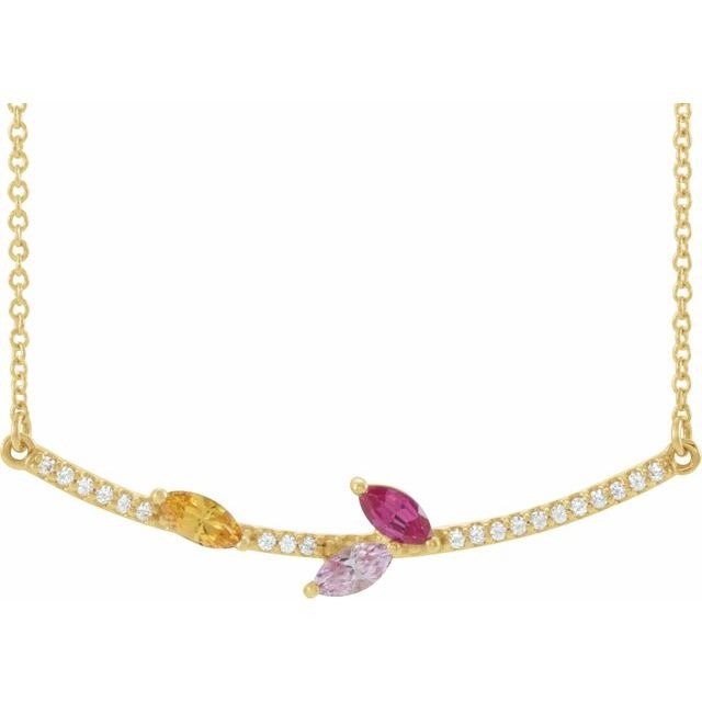 14K Yellow (3-Stone)