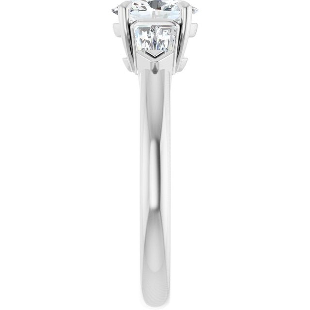 14K White
