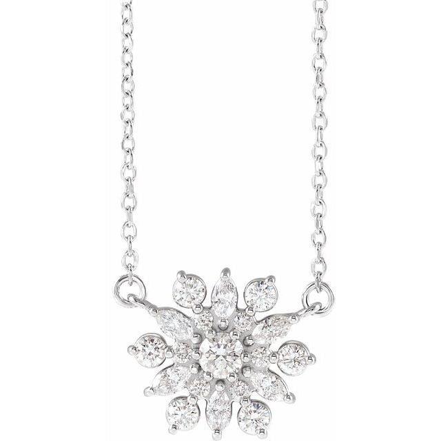14K White