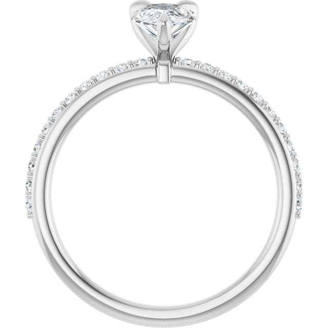 14K White