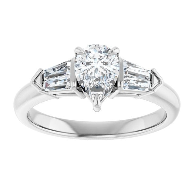 14K White