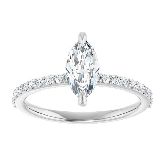 14K White