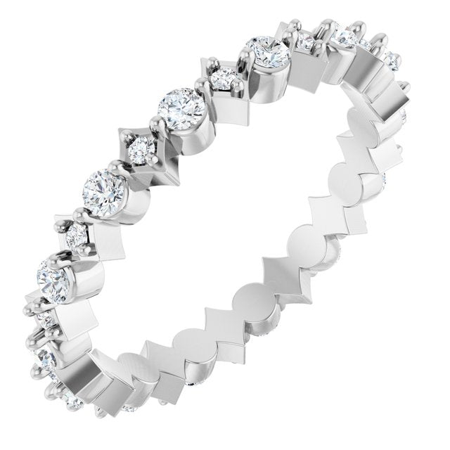18K White