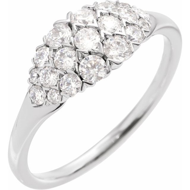 14K White
