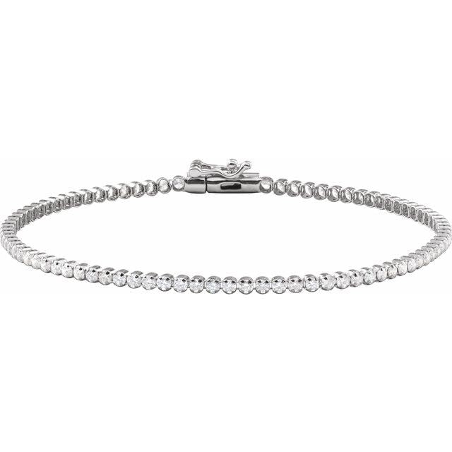 14K White