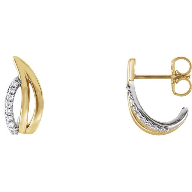 14K Yellow/White