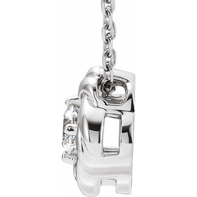 14K White
