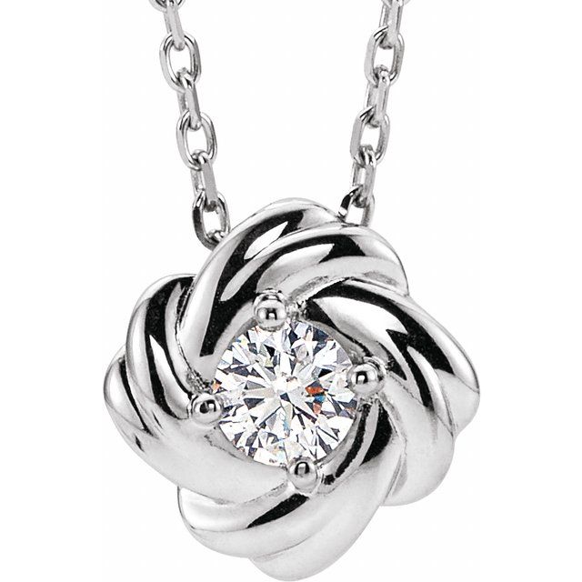 14K White