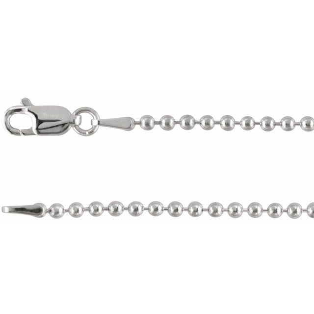14K White