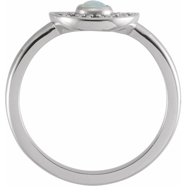 14K White