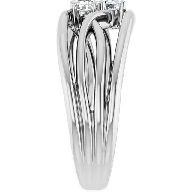 14K White