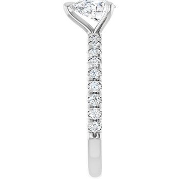 14K White