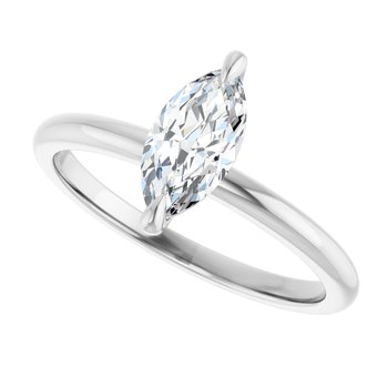 14K White