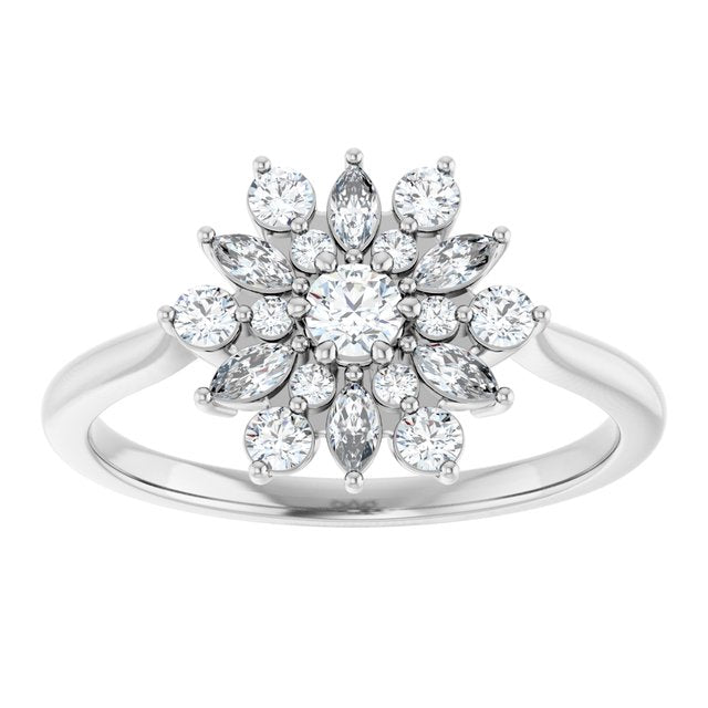 14K White