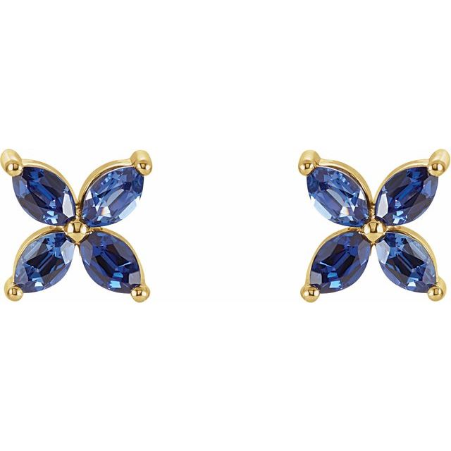 Lab-Gown Blue Sapphire
