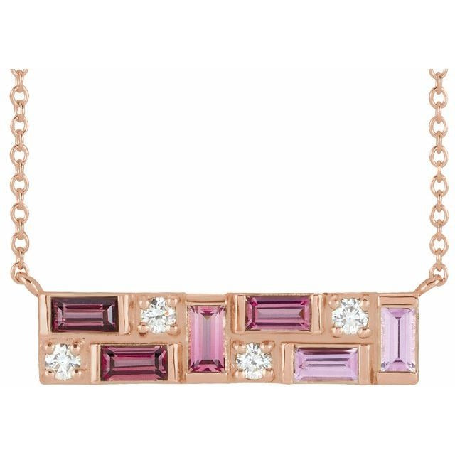 Natural Pink Multi-Gemstone