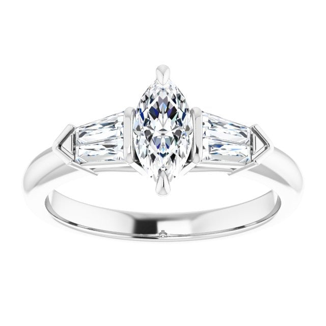 14K White