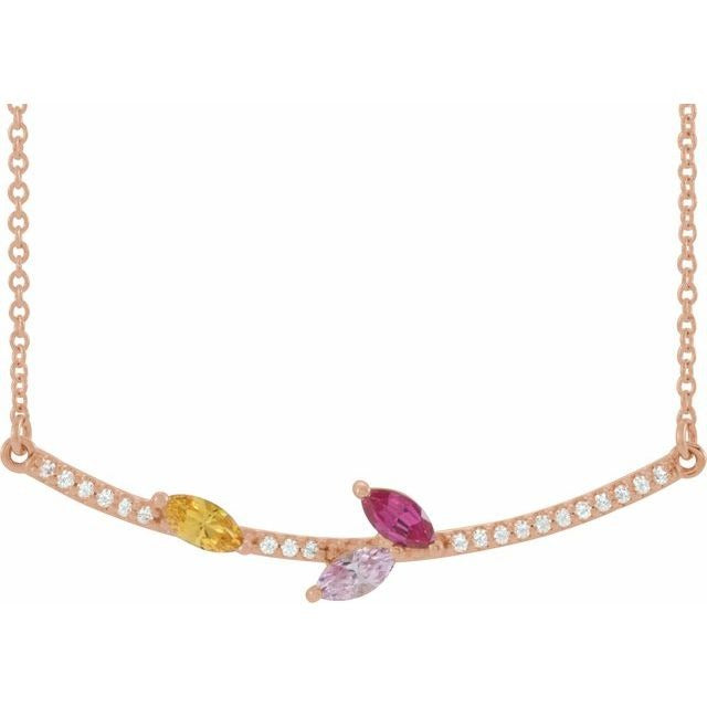 14K Rose (3-Stone)