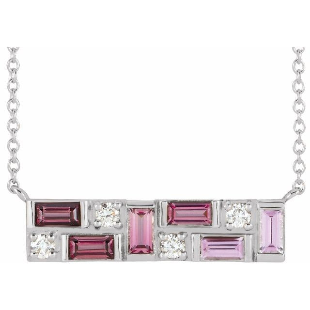 Natural Pink Multi-Gemstone