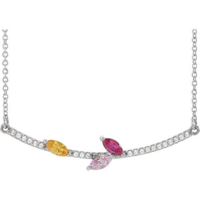 14K White (3-Stone)