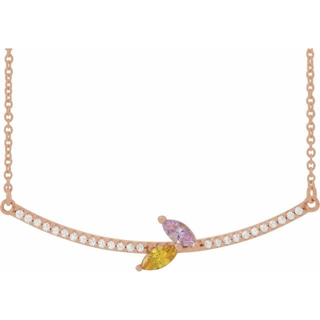 14K Rose (2-Stone)