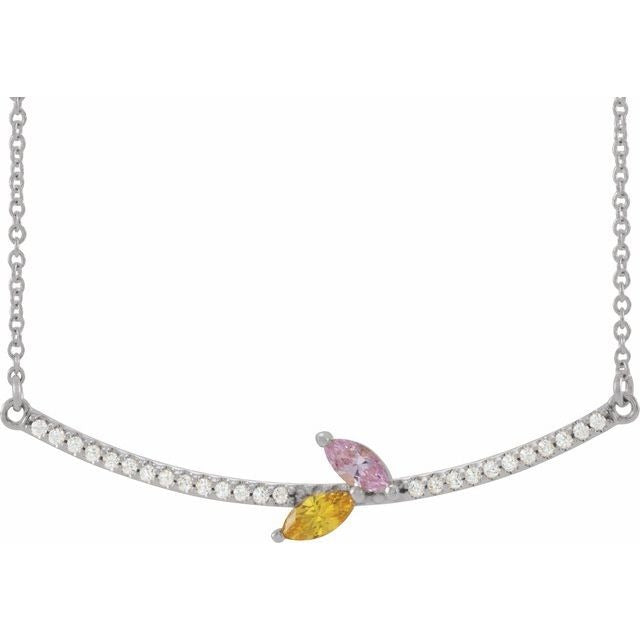 14K White (2-Stone)