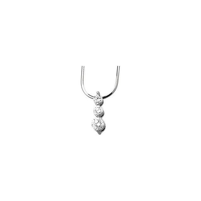 14K White