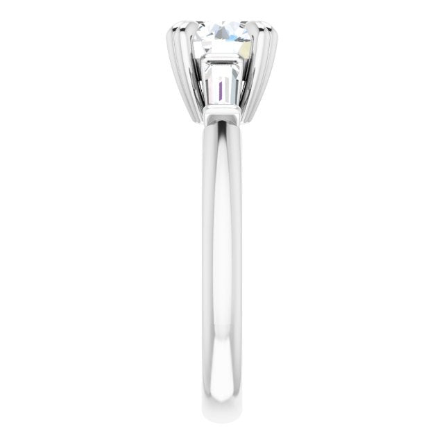 14K White