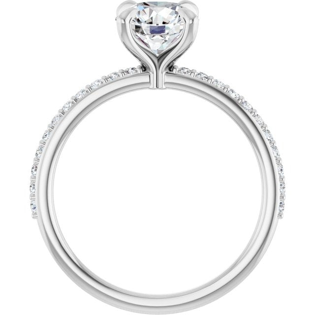 14K White