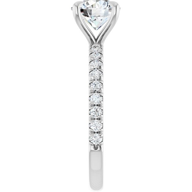 14K White