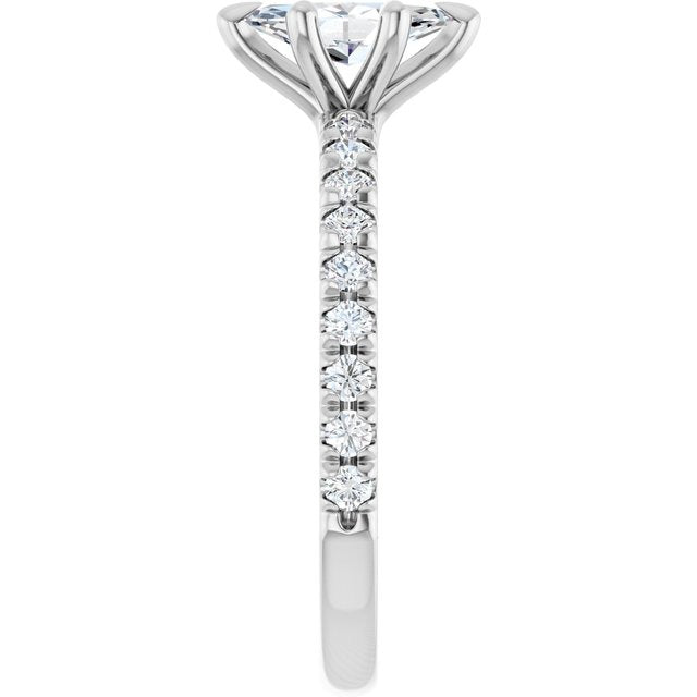 14K White