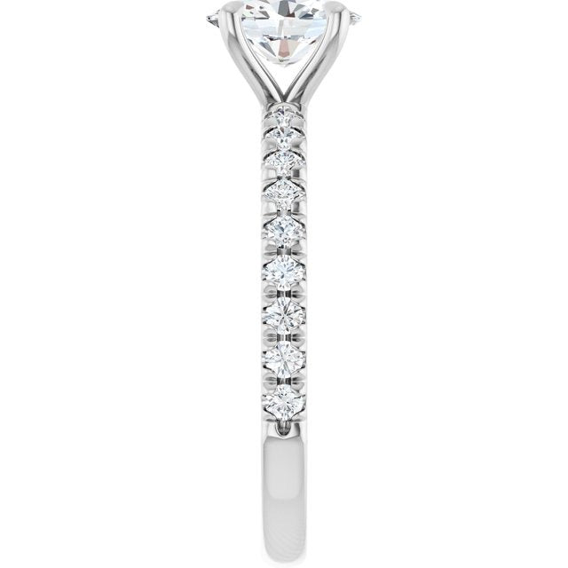 14K White