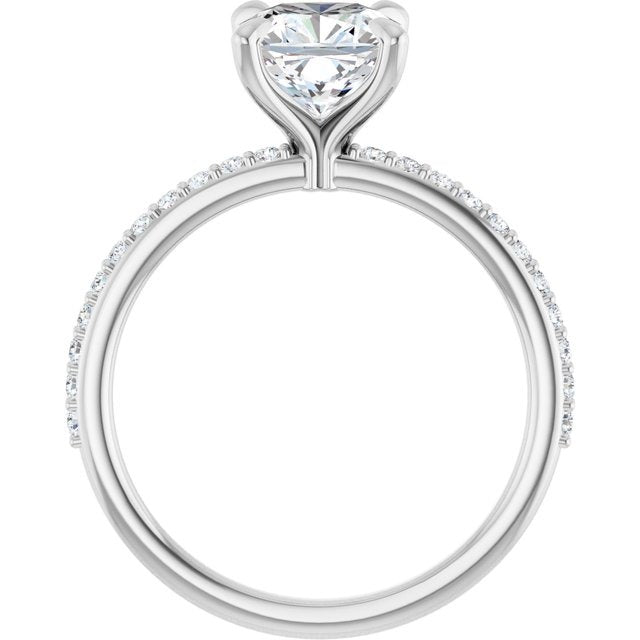 14K White