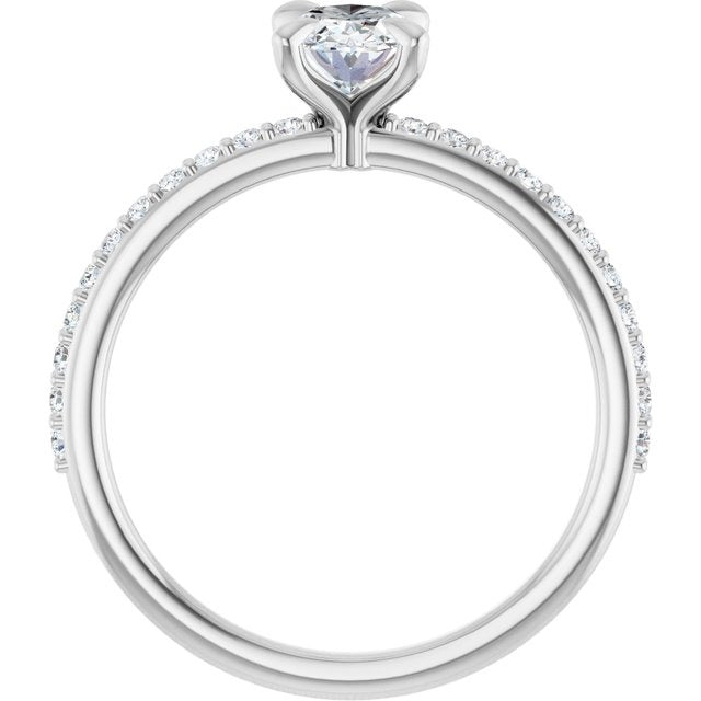 14K White