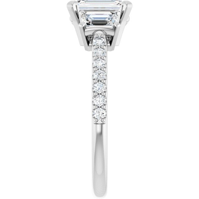 14K White