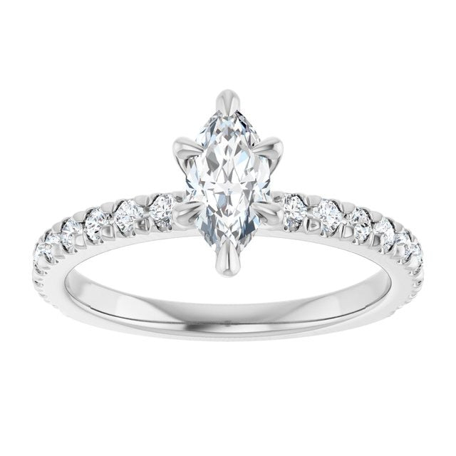 14K White