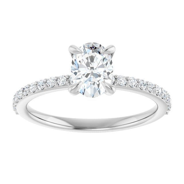 14K White