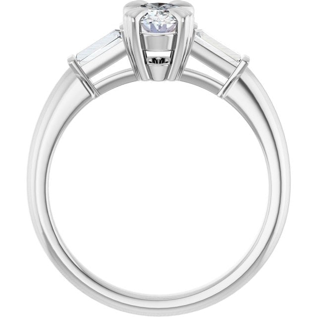 14K White